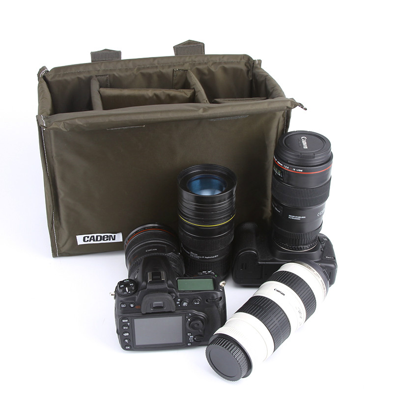 Free Shipping Different sizes（S,M,L,XL) Professional Partition Padded Bags DSLR Folding Camera Lens bag