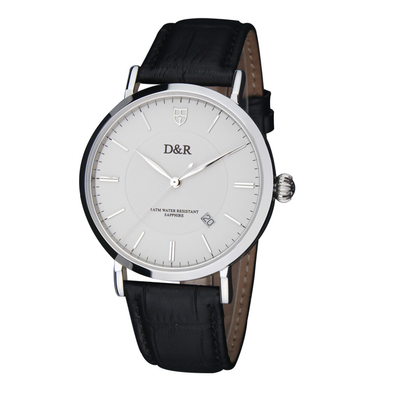 Fashion Famous Brand Leather Strap Quartz Wrist Watches Men Best Gift Free Shipping