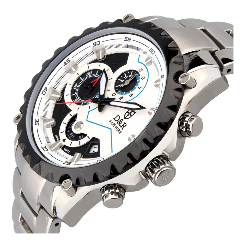 2014 NEW Fashion Luxury Man Stainless Steel Watch Free Shipping