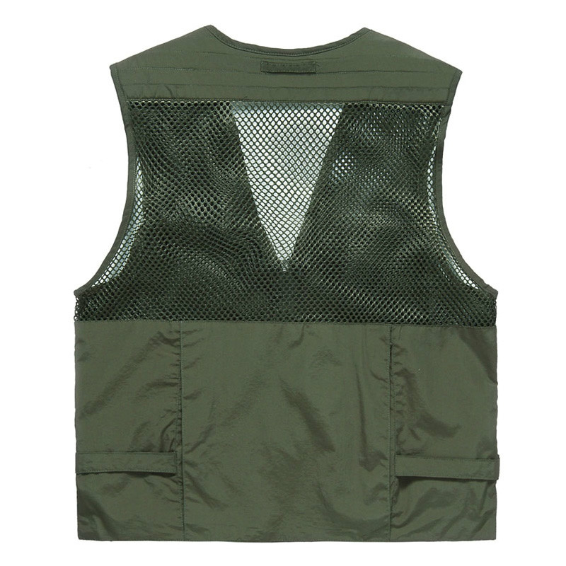 Free shipping 2013 summer men's fishing jacket denim vest and outdoor casual multi-pocket waist coat