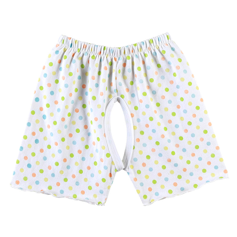 2014 high quality lovely comfortable white dot baby pants