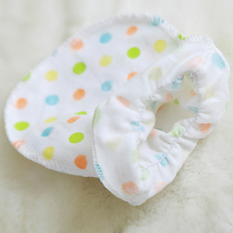 2014 baby cute white cotton dot glove