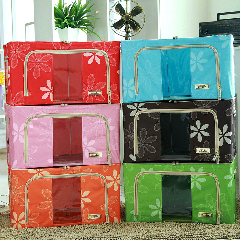 SUN-FLOWER Printed Oxford Fabric Storage Boxes