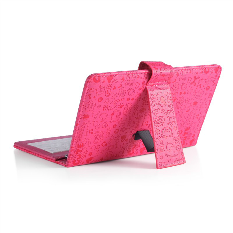 Free shipping 7 inch general tablet keyboard protective holster,new high quality leather