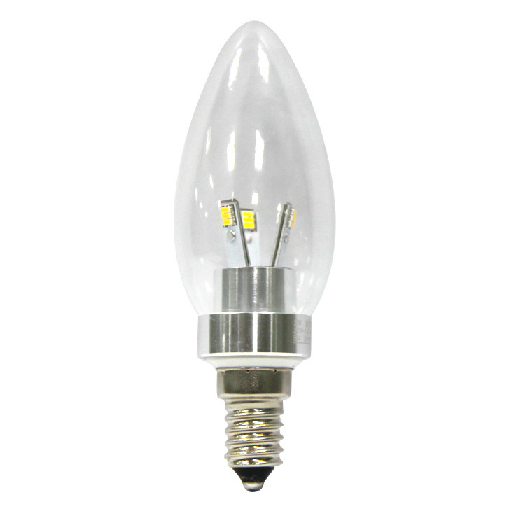 Ultra Bright E14 Led Candle Bulb 2.5W E14 Candle Light Warm White LZ-32A02 ,Free Shipping