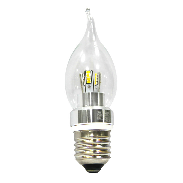 2013 Hot selling 3W E26 E27 B22 Flame candle led light bulbs LZ-32P06