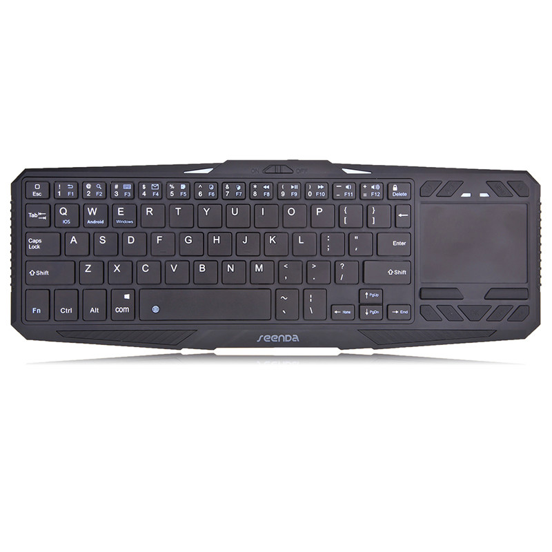Free Shipping With Stand Touch Wireless Bluetooth Keyboard for IOS/Android System Tablets and Smart phones IBK-02