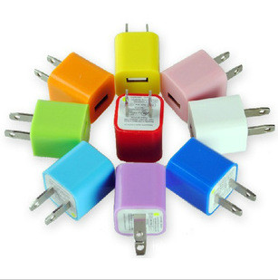 Apple Samsung htc MI Android smartphone portable usb plug green point color charger