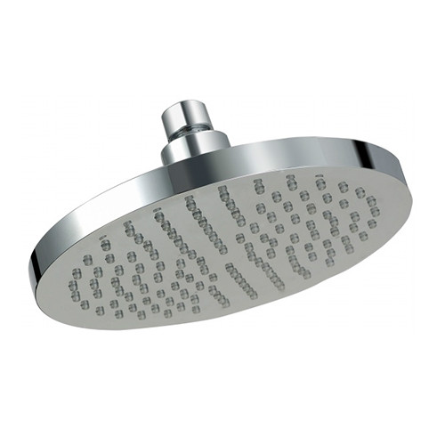 LED 8 inches round Brass Ceiling Rain Fall overhead shower nozzle