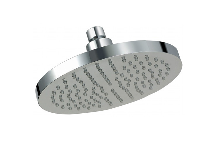 LED 8 inches round Brass Ceiling Rain Fall overhead shower nozzle