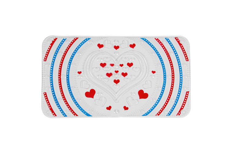 Heart-shaped Durable anti-slip bath mat