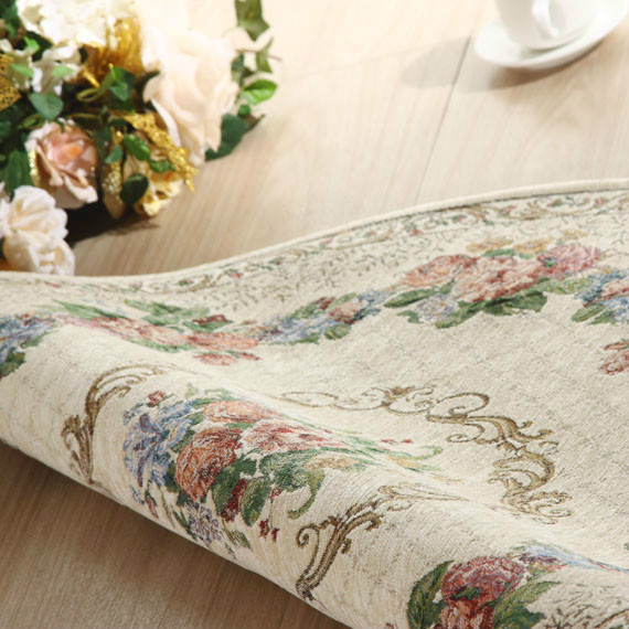 European style Chenille Fabric Round carpet chenille rugs