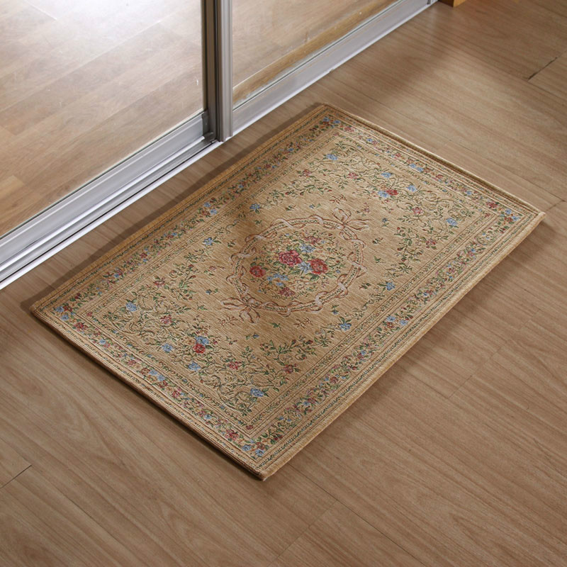 40*60cm European Chenille Fabric Rectangle carpet modern mat