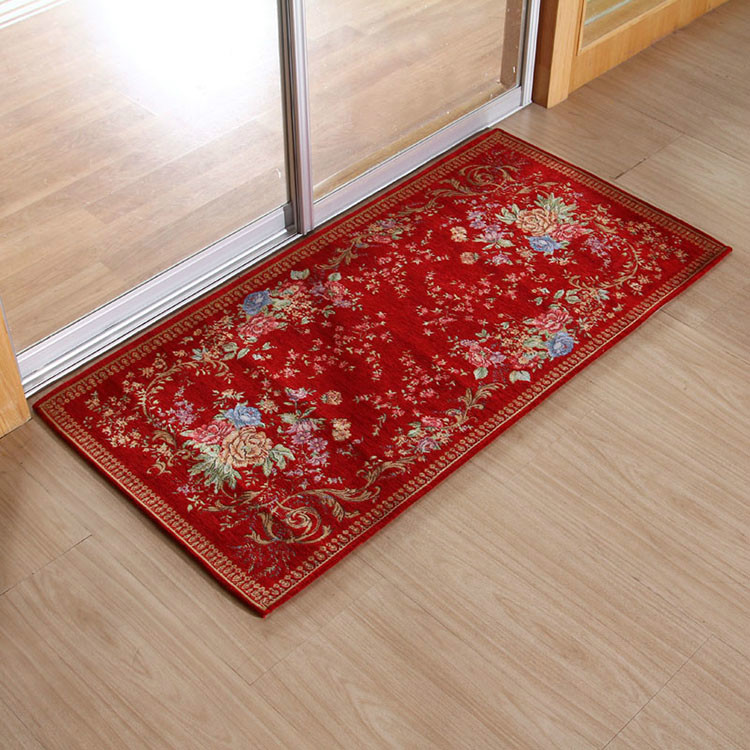 70*140cm European Chenille Fabric Rectangle jacquard carpet modern mat