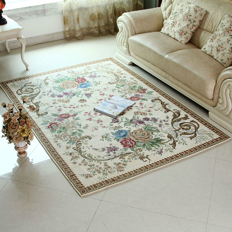 160*230cm European Chenille Fabric Rectangle jacquard carpet modern mat