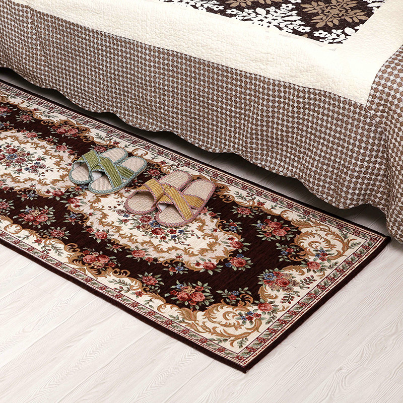 75*180cm European classic Chenille cotton yarn jacquard carpet mats