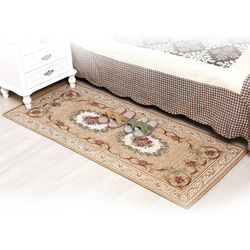 75*180cm European classical Chenille cotton yarn jacquard carpet mats
