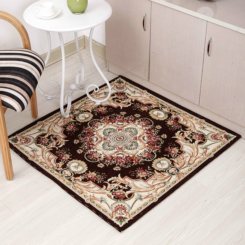Square living room coffee table carpet chenille yarn carpet