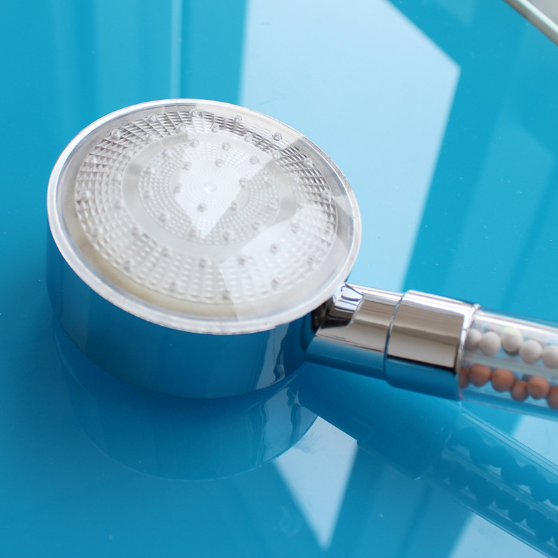 LED Light Water Temperature Visualizer Sensor Round Shower Head