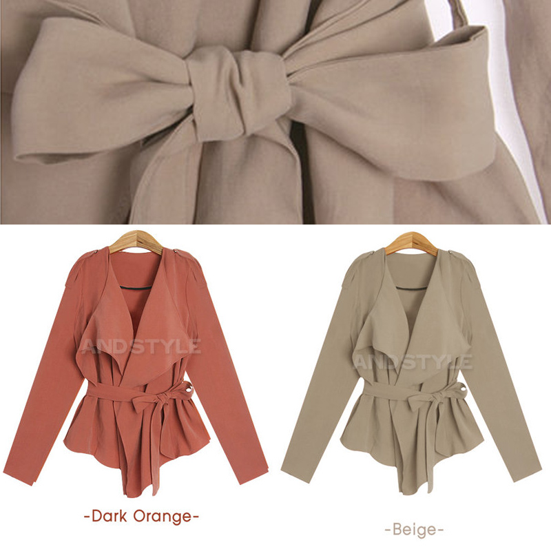 2013 fashion Women's autumn new small trench coat