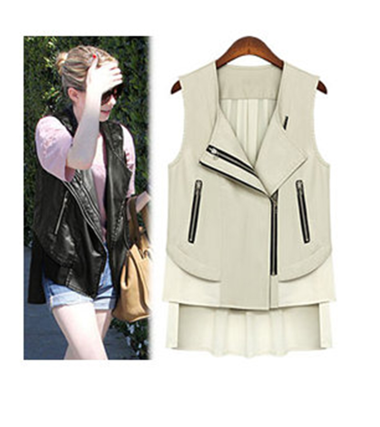 Free Shipping 2013 Autumn jacket fashion in Europe and the new leather jacket