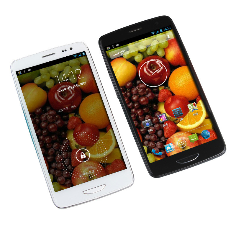 Support Dual sim cards, dual standby MTK6589 1.2GHZ Quad-Core phone