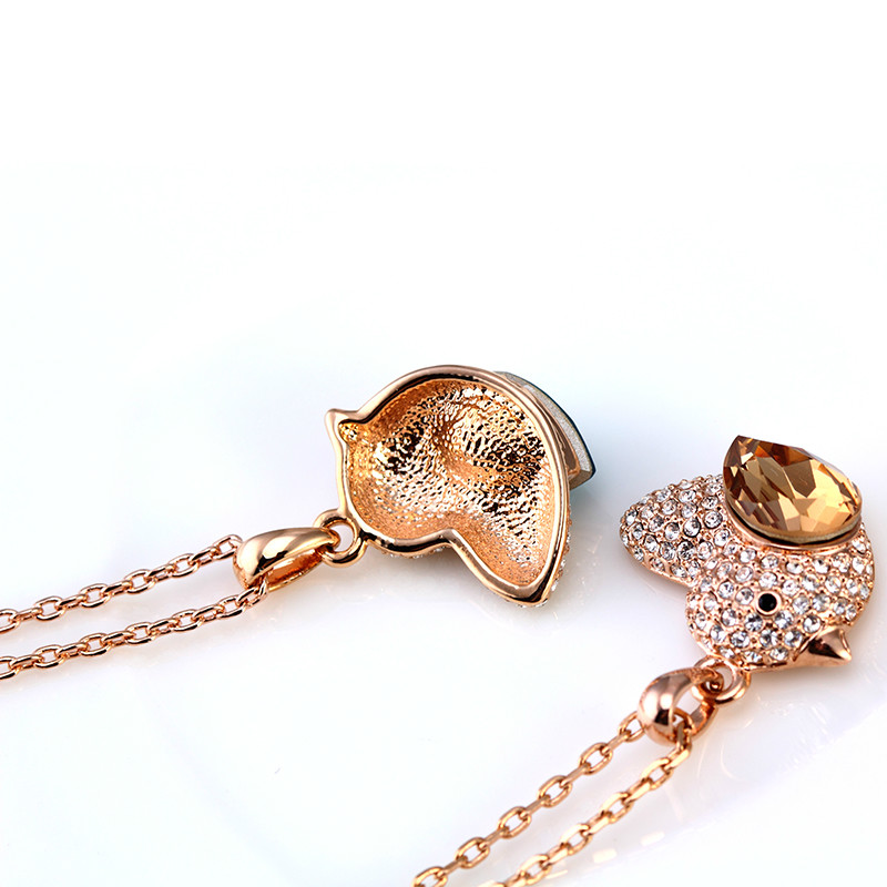 2014 Classic bird shape Fashion Crystal Pendant Necklace free shipping