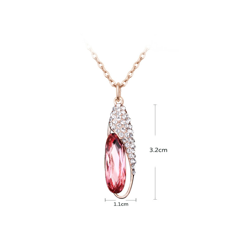 2014 New Arrival Elegant Noble Glass shoes crystal necklace free shipping