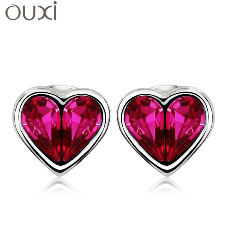 2014 New Fashion Luxurious Cute Crystal stud earrings for woman