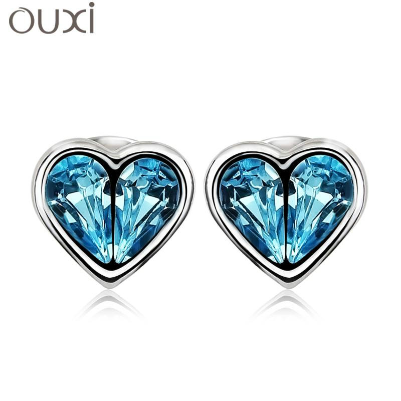 2014 New Fashion Luxurious Cute Crystal stud earrings for woman